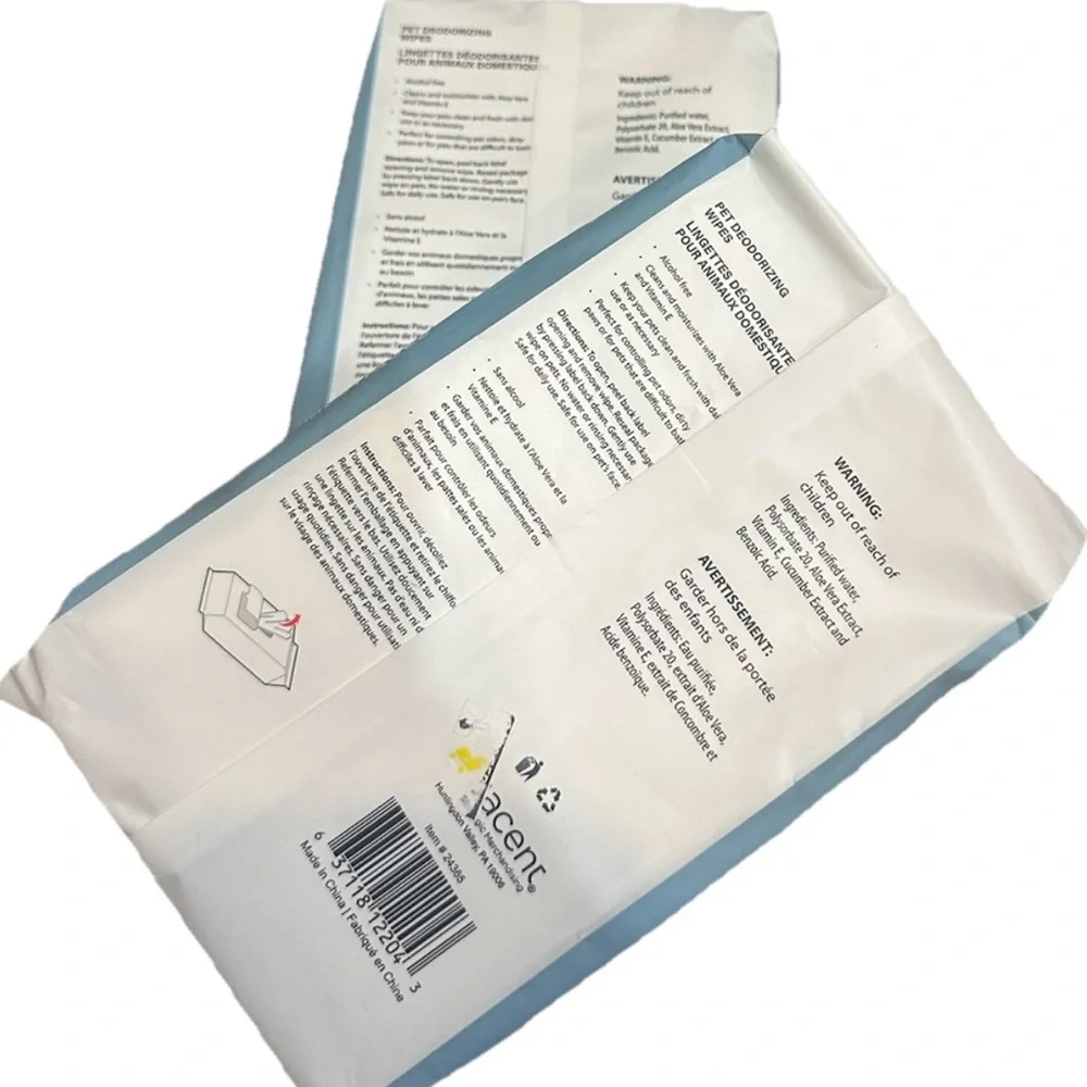 Pawrific Deodorizing Wipes for Dogs Cats and Pets 120 Count Pack of 2 New